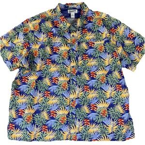Duluth Trading Mens Vented Shirt 3XL Summer Solved AOP Floral Fishing Lightweigh